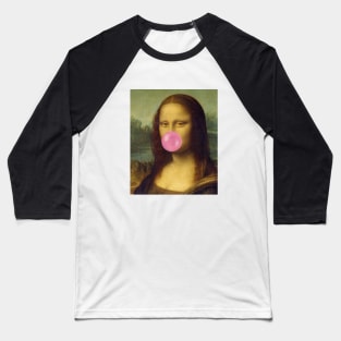 Bubble Gum Mona Lisa Baseball T-Shirt